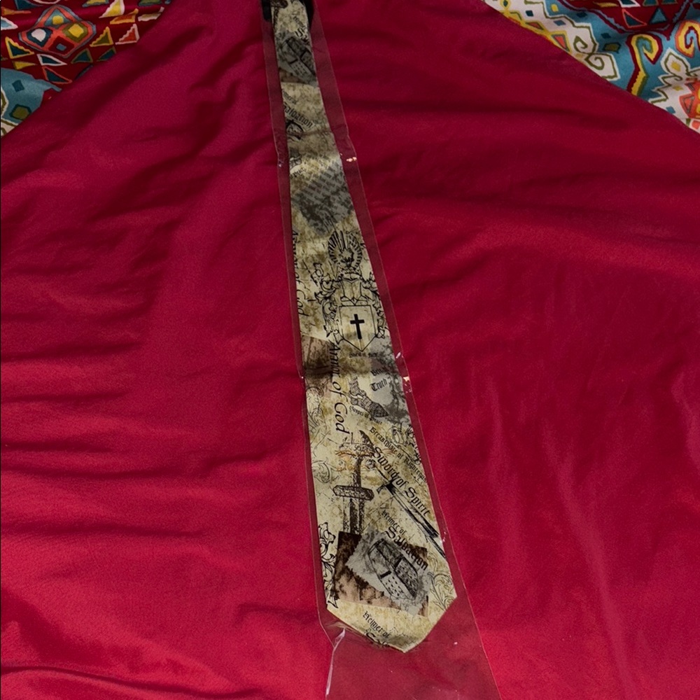 New Eagles Wings Salvation Print Tie